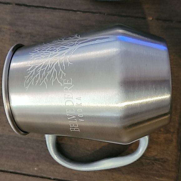 belvedere vodka Other - 2 Belvedere Vodka Stainless Steel Moscow Mule Mugs- NEW